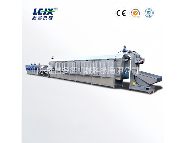 連續式滾筒炒制流水線